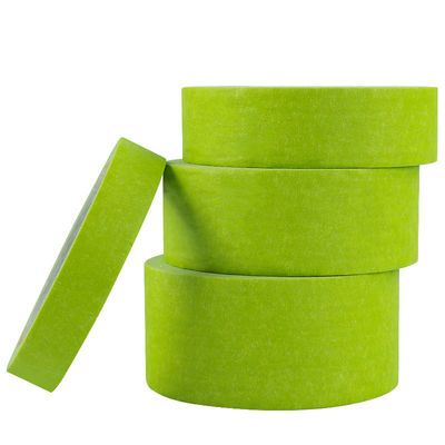 Adhesivo automotriz 2 pulgadas Washi pintor cinta de rana verde crepe de papel cinta de enmascaramiento