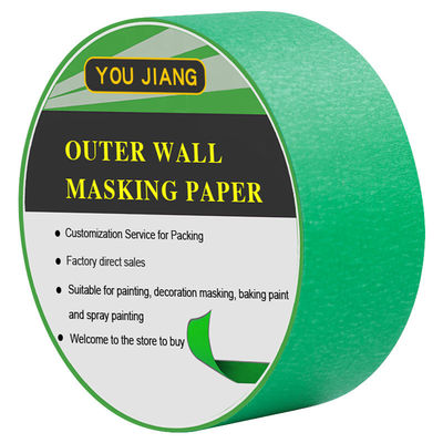 Adhesivo automotriz 2 pulgadas Pintor cinta de rana verde de papel crepe cinta de enmascaramiento
