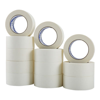 OEM Pintura crepe de pared interior extraíble autoadhesivo de caucho natural blanco de venta al por mayor cinta mascaradora