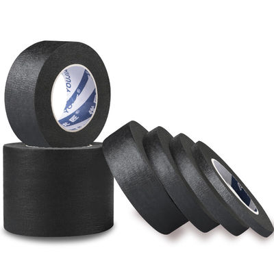 Cintas de papel de enmascaramiento negro personalizadas para pintura de aerosol Protección de pintura de decoración de escritura de pintores de cinta