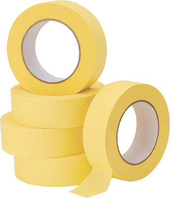 Cintas amarillas de papel crepe resistentes a altas temperaturas 25 mm*50 m