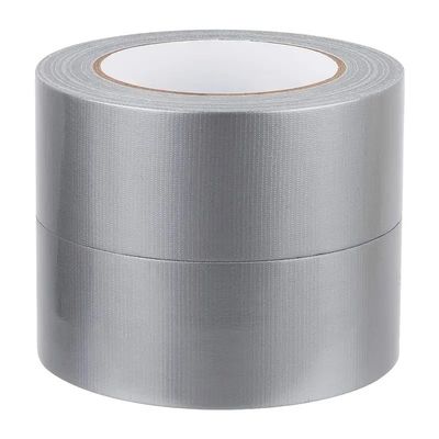 Impresión personalizada 220U Impresión de plata cinta adhesiva de caucho gris con adhesivo acrílico