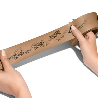 Cintas de papel Kraft autoadhesivas ecológicas con adhesivo de un solo lado activado por agua
