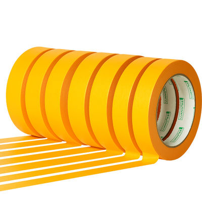 Cintas amarillas de papel Washi Performance cinta de enmascaramiento pintura Jumbo Roll