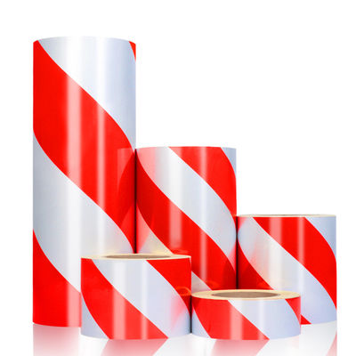 Detectable Rojo Verde Blanco Amarillo Negro Pvc Barricada reflectante Advertencia Advertencia de peligro cinta de advertencia de seguridad
