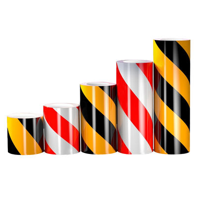 Cintas de marcado industrial de alta visibilidad rojo y amarillo impermeables Cintas reflectoras de seguridad para vehículos camión