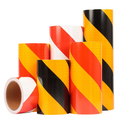 Redes de cristal de PVC autoadhesivas Conspicuidad del vehículo Advertencia de seguridad vial Cinta reflectante Adhesividad extraordinaria