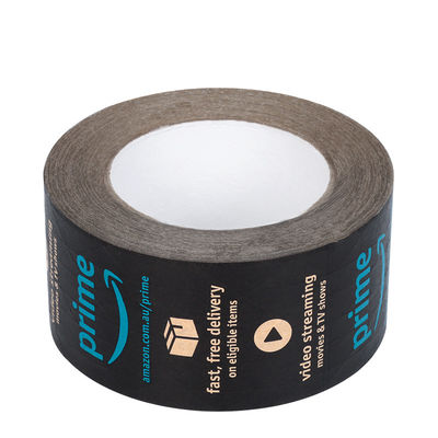Logotipo personalizado ecológico Impreso cinta de papel Kraft autoadhesiva con agua cinta de papel Kraft activada reforzar cinta de papel Kraft