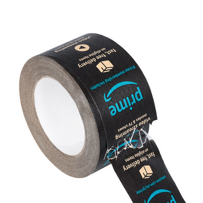 Logotipo de color personalizado Eco amigable con el agua activar cinta de papel húmedo adhesivo papel y película Kraft papel cinta de paquete con logotipo