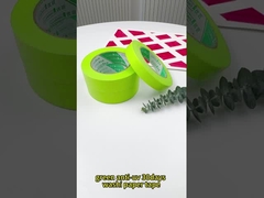Pastel de automóviles con máscara de papel Washi 2 pulgadas verde